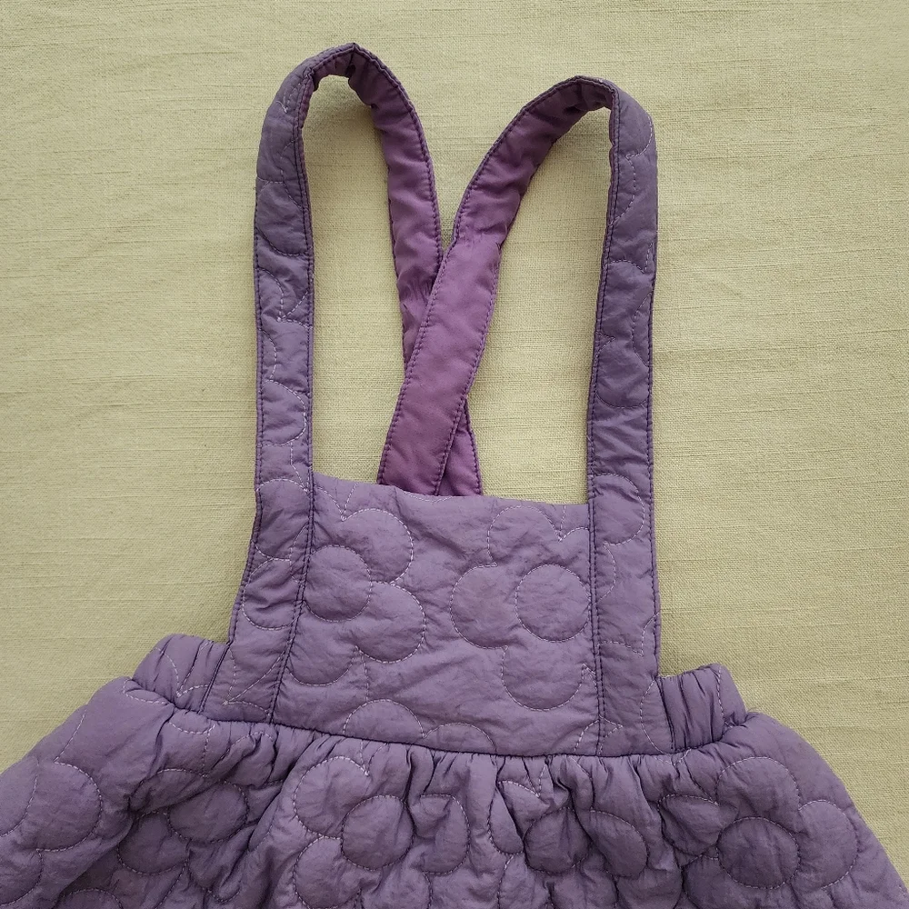 Purple floral dress kids girls 7